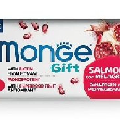 Monge Gift Granola Bars Cane Skin Support Salmone Melograno <br/> Snack e Premi per Cani