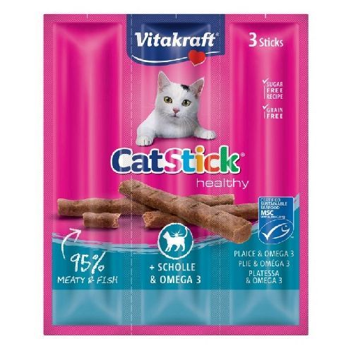 Vitakraft Cat stick platessa e omega3 <br/> Snack e Premi per Gatti