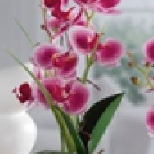 59003 vaso orchidea h38 <br/> Fiori Finti e Piante Finte