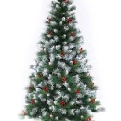 77020 Albero di Natale PVC+PE Killington neve e bacche 240 cm <br/> Alberi di Natale