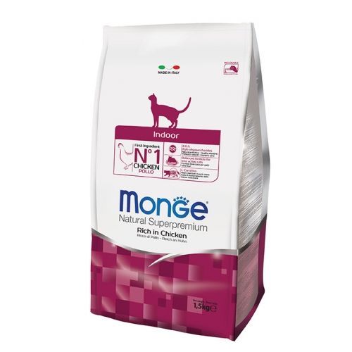 Monge Cat Indoor 1,5 kg <br/> Cibo Secco per Gatti