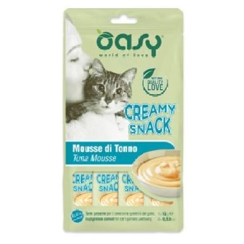 OASY SNACK CAT CREAMY TONNO 15 GR <br/> Snack e Premi per Gatti
