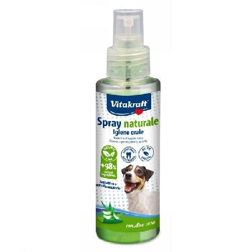 Vitakraft Spray igiene orale cane con aloe vera <br/> Traversine e Salviette Cane