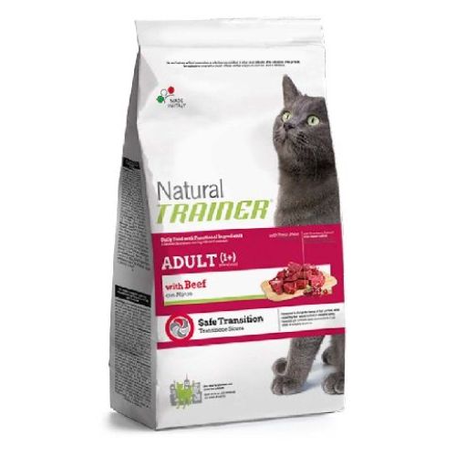 Natural Trainer Cat Adult Manzo 1,5 kg <br/> Cibo Secco per Gatti