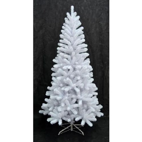 64921 Albero di Natale bianco in PVC mod. Renon h150cm <br/> Alberi di Natale