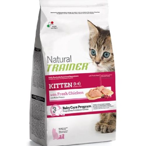 Natural Trainer Cat Kitten Pollo 300 gr <br/> Cibo Secco per Gatti