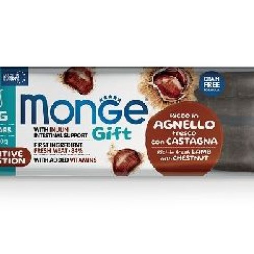 Monge Gift Meat Bars Cane Sensitive Digestion Agnello e Castagne <br/> Snack e Premi per Cani