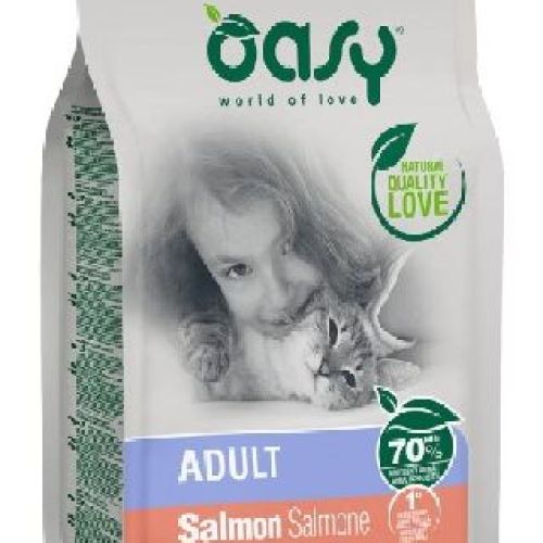 OASY DRY CAT ADULT SALMON 1,5KG <br/> Cibo Secco per Gatti