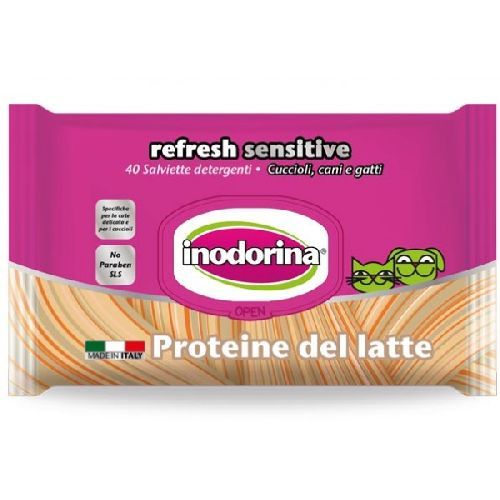 Inodorina Salviette Proteine del Latte <br/> Traversine e Salviette Cane
