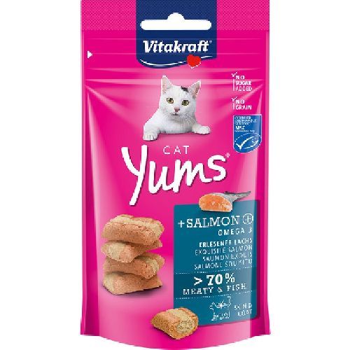 Vitakraft Cat Yums salmone msc 40 gr <br/> Snack e Premi per Gatti