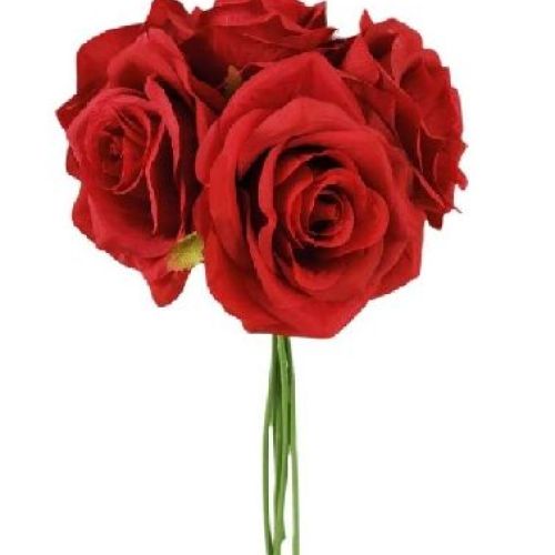 Rosa Standing Bouquet x5 30 cm <br/> Fiori Finti e Piante Finte