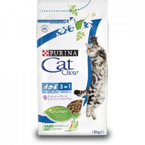 Cat Chow 3-in-1 Tacchino 1,5 Kg <br/> Cibo Secco per Gatti